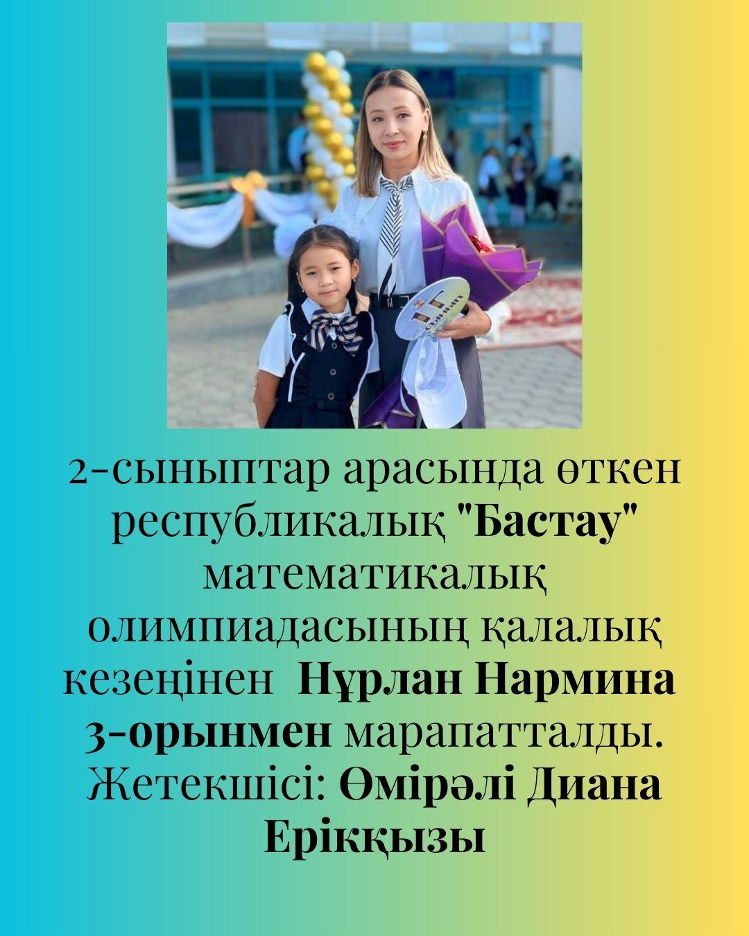 Республикалық "Бастау" математикалық олимпиадасының қалалық кезеңі